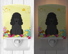Load image into Gallery viewer, Easter Eggs Poodle Black Ceramic Night Light BB6071CNL
