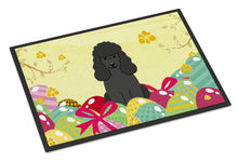Load image into Gallery viewer, Easter Eggs Poodle Black Doormat - 18x27 Decorative Floor Mat – Indoor/Outdoor Rug with Artistic Flair BB6071MAT
