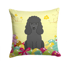 Load image into Gallery viewer, Easter Eggs Poodle Black Throw Pillow - 14x14 Decorative Pillow – Art for Your Home &amp; Patio BB6071PW1414