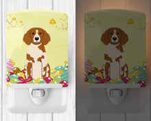 Load image into Gallery viewer, Easter Eggs Brittany Spaniel Ceramic Night Light BB6072CNL
