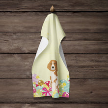 Load image into Gallery viewer, Easter Eggs Brittany Spaniel Kitchen Towel – Artistic Dish Towel for Everyday Use BB6072KTWL
