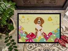 Load image into Gallery viewer, Easter Eggs Brittany Spaniel Doormat - 18x27 Decorative Floor Mat – Indoor/Outdoor Rug with Artistic Flair BB6072MAT