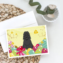 Load image into Gallery viewer, Easter Eggs Bouvier des Flandres Greeting Cards -  Blank Note Cards – 8-Pack of Artist-Designed Cards with Envelopes