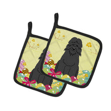 Load image into Gallery viewer, Easter Eggs Bouvier des Flandres Pot Holders - Set of 2 - Heat-Resistant Kitchen Essentials BB6074PTHD