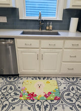 Load image into Gallery viewer, Easter Eggs Bichon Frise Machine Washable Memory Foam Mat BB6075RUG