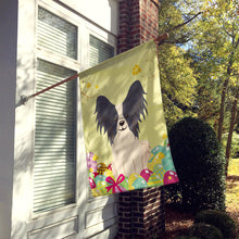 Load image into Gallery viewer, Easter Eggs Papillon Black White Flag Canvas House Size BB6076CHF