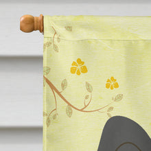 Load image into Gallery viewer, Easter Eggs Papillon Black White Flag Canvas House Size BB6076CHF