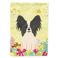 Load image into Gallery viewer, Easter Eggs Papillon Black White Flag Canvas House Size BB6076CHF