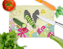 Load image into Gallery viewer, Easter Eggs Papillon Black White Glass Cutting Boards – Durable, Decorative Kitchen Art Large BB6076LCB
