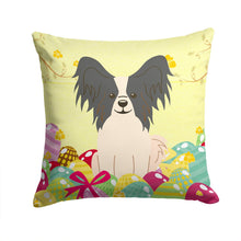 Load image into Gallery viewer, Easter Eggs Papillon Black White Throw Pillow - 14x14 Decorative Pillow – Art for Your Home &amp; Patio BB6076PW1414