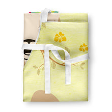 Load image into Gallery viewer, Easter Eggs Papillon Sable White Apron – Artist-Designed Kitchen, BBQ &amp; Craft Apron BB6077APRON