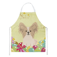 Load image into Gallery viewer, Easter Eggs Papillon Sable White Apron – Artist-Designed Kitchen, BBQ &amp; Craft Apron BB6077APRON