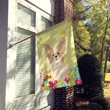 Load image into Gallery viewer, Easter Eggs Papillon Sable White Flag Canvas House Size BB6077CHF
