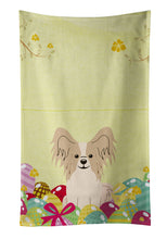 Load image into Gallery viewer, Easter Eggs Papillon Sable White Kitchen Towel – Artistic Dish Towel for Everyday Use BB6077KTWL