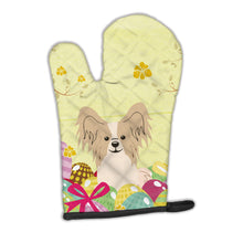 Load image into Gallery viewer, Easter Eggs Papillon Sable White Oven Mitt BB6077OVMT