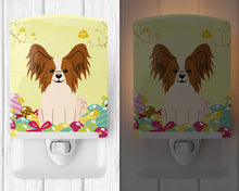 Load image into Gallery viewer, Easter Eggs Papillon Red White Ceramic Night Light BB6078CNL