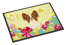 Load image into Gallery viewer, Easter Eggs Papillon Red White Doormat - 24x36 Decorative Floor Mat – Indoor/Outdoor Rug with Artistic Flair BB6078JMAT