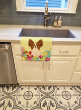 Load image into Gallery viewer, Easter Eggs Papillon Red White Kitchen Towel – Artistic Dish Towel for Everyday Use BB6078KTWL
