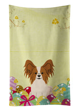 Load image into Gallery viewer, Easter Eggs Papillon Red White Kitchen Towel – Artistic Dish Towel for Everyday Use BB6078KTWL