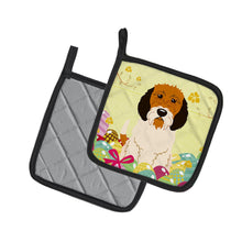 Load image into Gallery viewer, Easter Eggs Petit Basset Griffon Veenden Pot Holders - Set of 2 - Heat-Resistant Kitchen Essentials BB6079PTHD