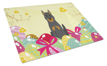 Load image into Gallery viewer, Easter Eggs Beauce Shepherd Dog Glass Cutting Boards – Durable, Decorative Kitchen Art Large BB6080LCB