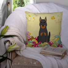 Load image into Gallery viewer, Easter Eggs Beauce Shepherd Dog Throw Pillow - 14x14 Decorative Pillow – Art for Your Home &amp; Patio BB6080PW1414