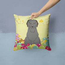 Load image into Gallery viewer, Easter Eggs Briard Black Throw Pillow - 14x14 Decorative Pillow – Art for Your Home &amp; Patio BB6081PW1414