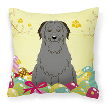 Load image into Gallery viewer, Easter Eggs Briard Black Fabric Decorative Pillow BB6081PW1818