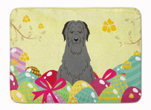 Load image into Gallery viewer, Easter Eggs Briard Black Machine Washable Memory Foam Mat BB6081RUG