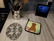 Load image into Gallery viewer, Easter Eggs Briard Brown Pot Holders - Set of 2 - Heat-Resistant Kitchen Essentials BB6082PTHD