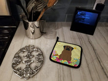 Load image into Gallery viewer, Easter Eggs Bullmastiff Pot Holders - Set of 2 - Heat-Resistant Kitchen Essentials BB6084PTHD