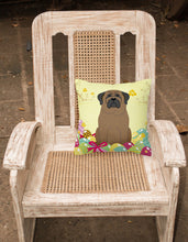 Load image into Gallery viewer, Easter Eggs Bullmastiff Fabric Decorative Pillow BB6084PW1818