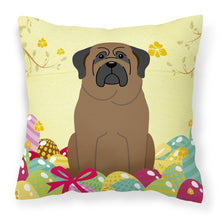Load image into Gallery viewer, Easter Eggs Bullmastiff Fabric Decorative Pillow BB6084PW1818