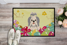 Load image into Gallery viewer, Easter Eggs Shih Tzu Silver White Doormat - 18x27 Decorative Floor Mat – Indoor/Outdoor Rug with Artistic Flair BB6085MAT
