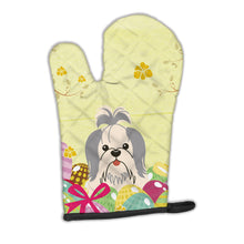 Load image into Gallery viewer, Easter Eggs Shih Tzu Silver White Oven Mitt BB6085OVMT