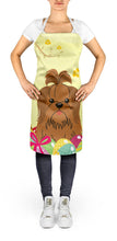 Load image into Gallery viewer, Easter Eggs Shih Tzu Silver Chocolate Apron – Artist-Designed Kitchen, BBQ &amp; Craft Apron BB6086APRON