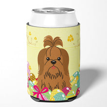 Load image into Gallery viewer, Easter Eggs Shih Tzu Silver Chocolate Can or Bottle Hugger BB6086CC