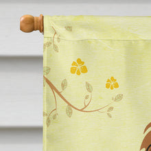 Load image into Gallery viewer, Easter Eggs Shih Tzu Silver Chocolate Flag Canvas House Size BB6086CHF