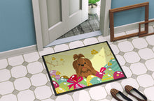 Load image into Gallery viewer, Easter Eggs Shih Tzu Silver Chocolate Doormat - 24x36 Decorative Floor Mat – Indoor/Outdoor Rug with Artistic Flair BB6086JMAT