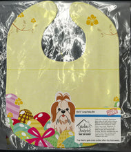 Load image into Gallery viewer, Easter Eggs Shih Tzu Red White Baby Bib BB6087BIB