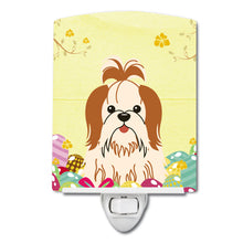 Load image into Gallery viewer, Easter Eggs Shih Tzu Red White Ceramic Night Light BB6087CNL