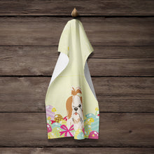 Load image into Gallery viewer, Easter Eggs Shih Tzu Red White Kitchen Towel – Artistic Dish Towel for Everyday Use BB6087KTWL