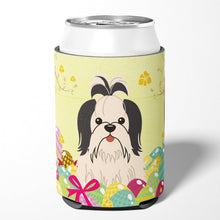 Load image into Gallery viewer, Easter Eggs Shih Tzu Black White Can or Bottle Hugger BB6088CC