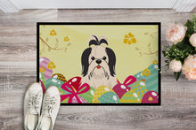 Load image into Gallery viewer, Easter Eggs Shih Tzu Black White Doormat - 18x27 Decorative Floor Mat – Indoor/Outdoor Rug with Artistic Flair BB6088MAT