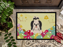 Load image into Gallery viewer, Easter Eggs Shih Tzu Black White Doormat - 18x27 Decorative Floor Mat – Indoor/Outdoor Rug with Artistic Flair BB6088MAT