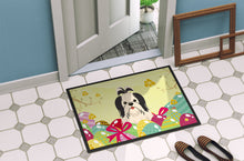 Load image into Gallery viewer, Easter Eggs Shih Tzu Black White Doormat - 18x27 Decorative Floor Mat – Indoor/Outdoor Rug with Artistic Flair BB6088MAT