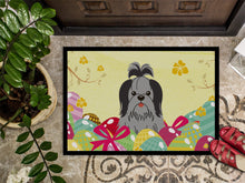 Load image into Gallery viewer, Easter Eggs Shih Tzu Black Silver Doormat - 24x36 Decorative Floor Mat – Indoor/Outdoor Rug with Artistic Flair BB6089JMAT