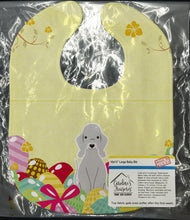 Load image into Gallery viewer, Easter Eggs Bedlington Terrier Blue Baby Bib BB6090BIB
