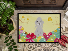Load image into Gallery viewer, Easter Eggs Bedlington Terrier Blue Doormat - 24x36 Decorative Floor Mat – Indoor/Outdoor Rug with Artistic Flair BB6090JMAT
