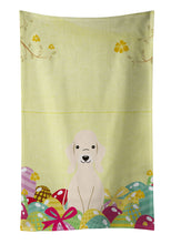 Load image into Gallery viewer, Easter Eggs Bedlington Terrier Sandy Kitchen Towel – Artistic Dish Towel for Everyday Use BB6091KTWL